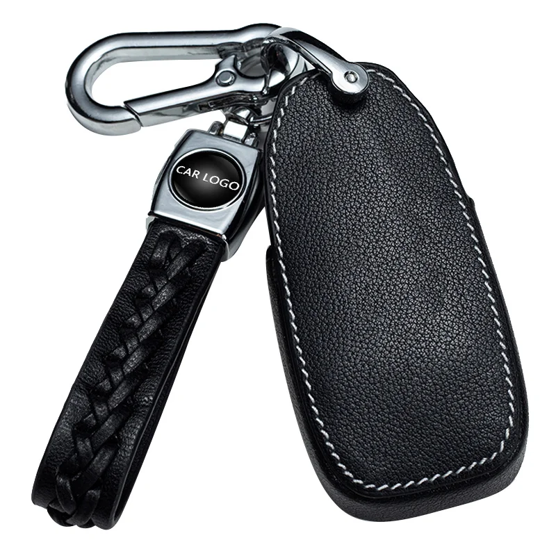 Key Fob Cover Case Genuine Leather  Full Protection Case is Compatible With all models A3 A5 A7 S3  S4 S6 S7 S8 TT RS Smart key