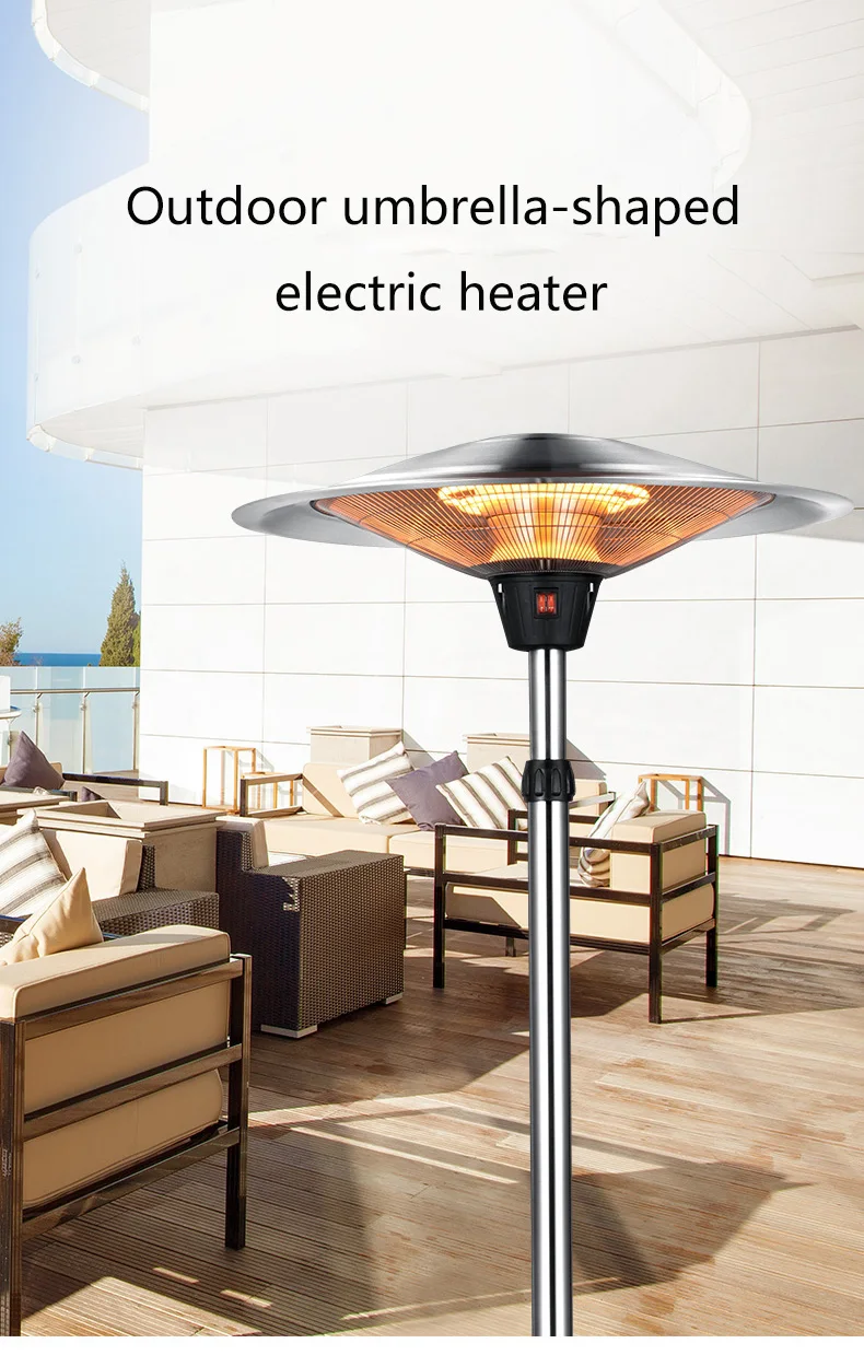 Luxury Halogen Heating Tubes 500W-1000W-1500W Electricity Patio Heater  Electric heater