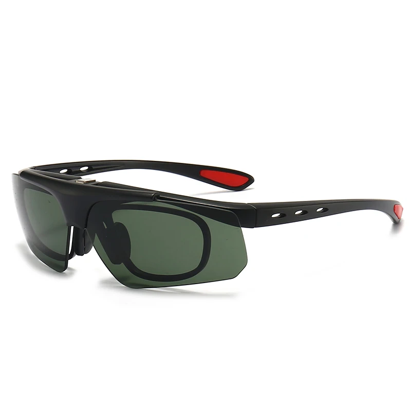DL Glasses Sport Magnetic Polarized eyewear Clip-on sun glasses 3 in 1 women men TR90 Frame set Night Driving Sunglasses