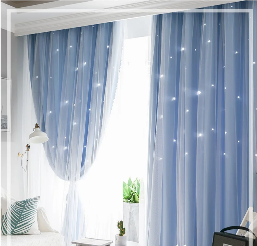 Fancy  Curtain for Living and Dining Room Decoration with Crepe and Perfect Satin Accessories American Window Flat