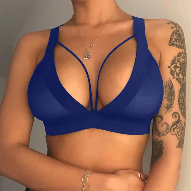
Wholesale Soutien Gorge Popular Brasier Push Up Sport Bra Crop Top Women Seamless Push-Up Wire Free Bra 