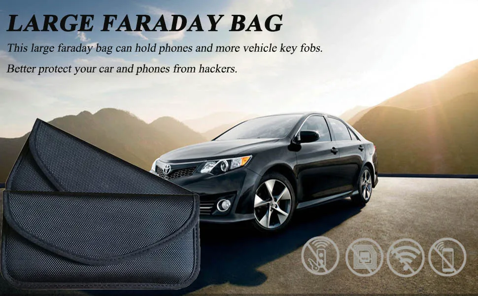 Wholesale Anti Tracking Anti Hacking Anti Spying Anti Radiation RFID Signal Blocking Bag Phone Signal Blocker Faraday Phone Case