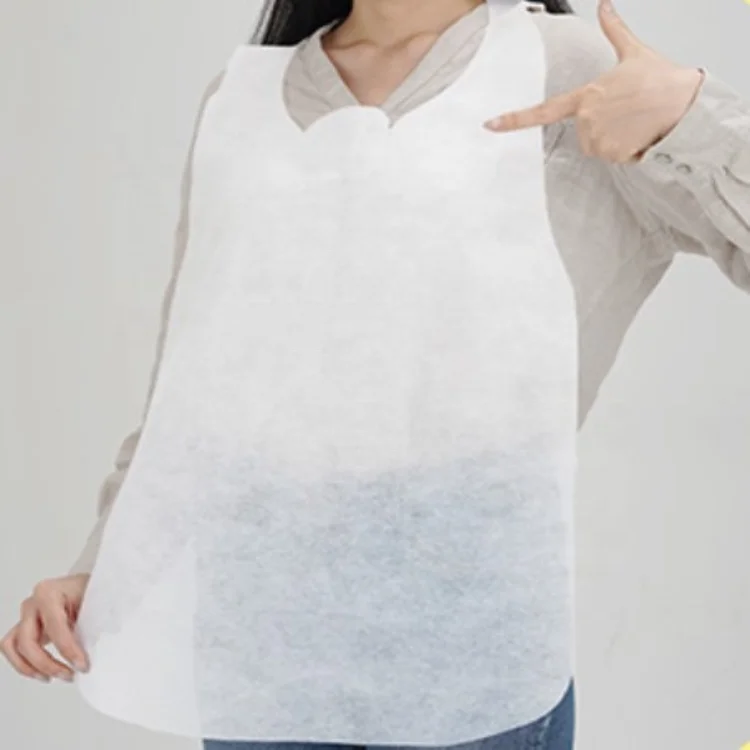 Korea Barbecue Adult Bib Dining Guest Non-Woven Disposable Adult Apron