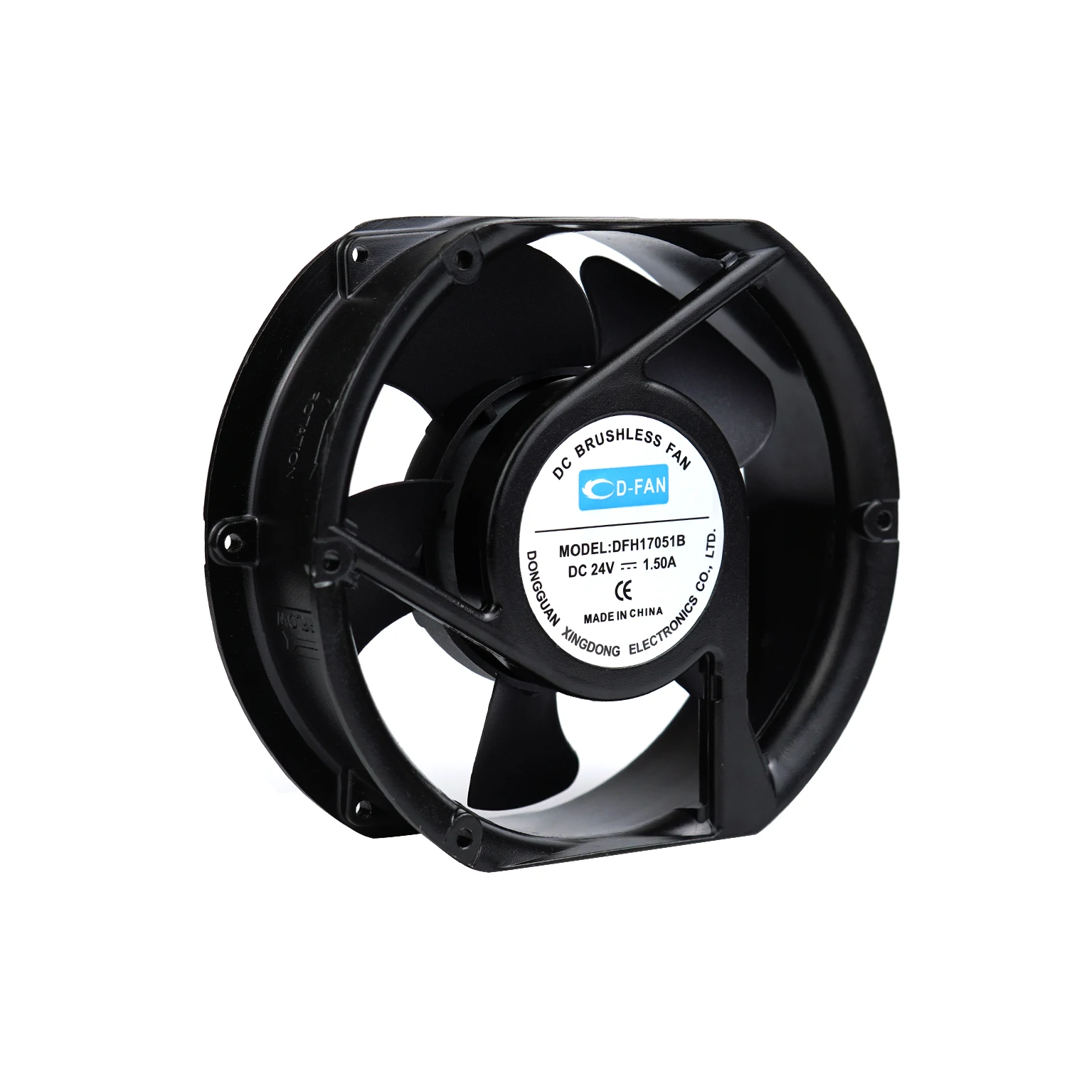 High Air Volume dc axial fan 24v 48v  170mm dc brushless exhaust cooling fan