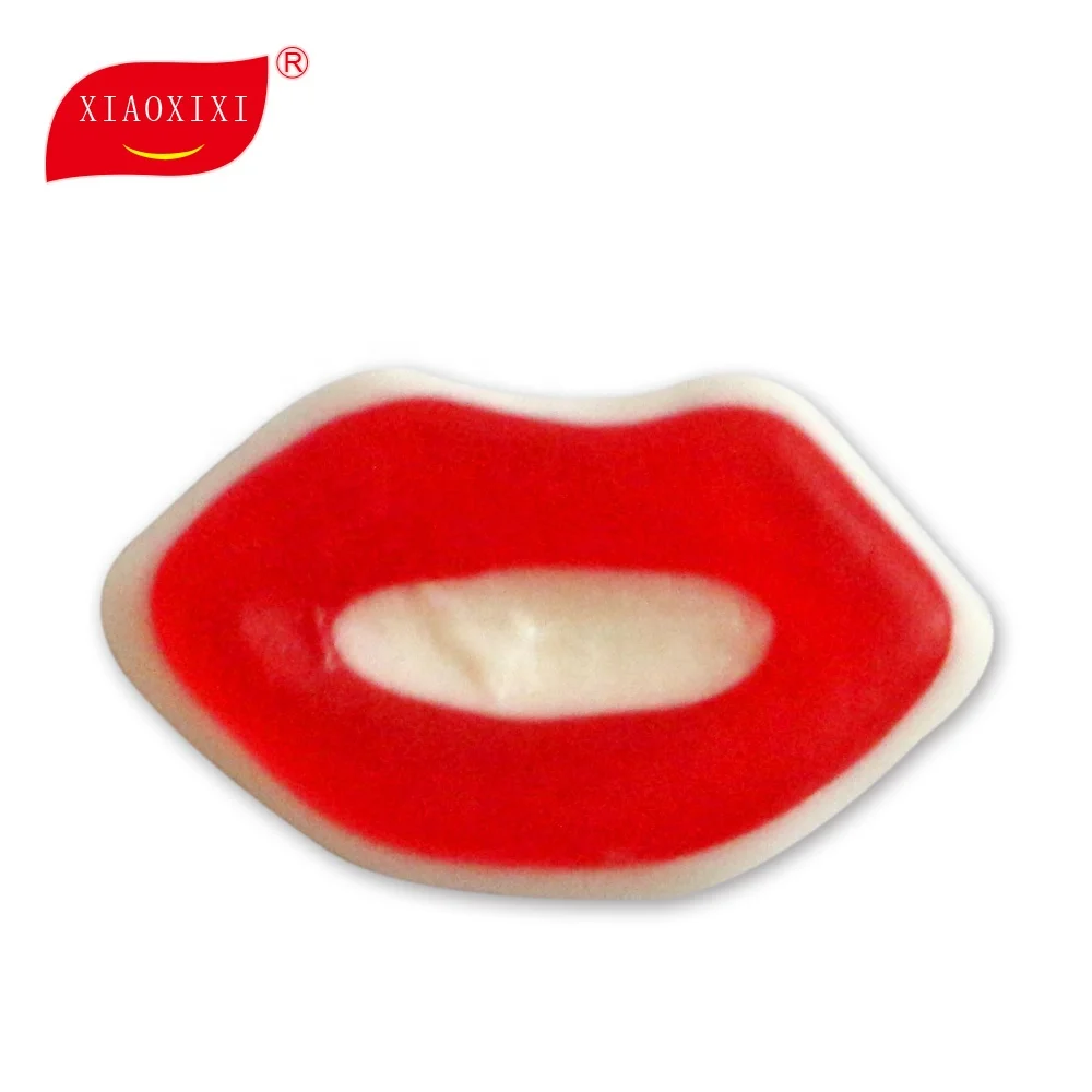Sexy Halal candy Hot Lips Shaped Gummy Candy in Bulk