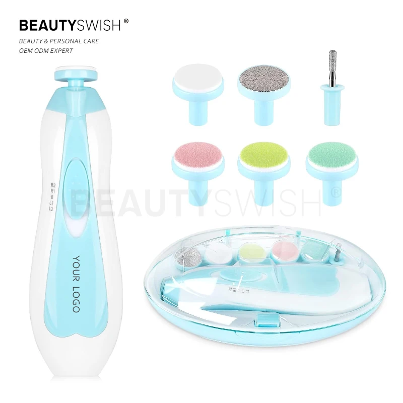 Factory Hot Sale Best Quality Professional Baby Nail Clippers Portable Electric Baby Nail Trimmer With LED Light