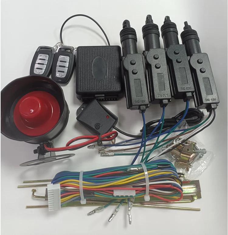 Wholesale DC12V Remote Control Central Door Lock Kit System With 4 Actuators  center Lock System For Vehicles