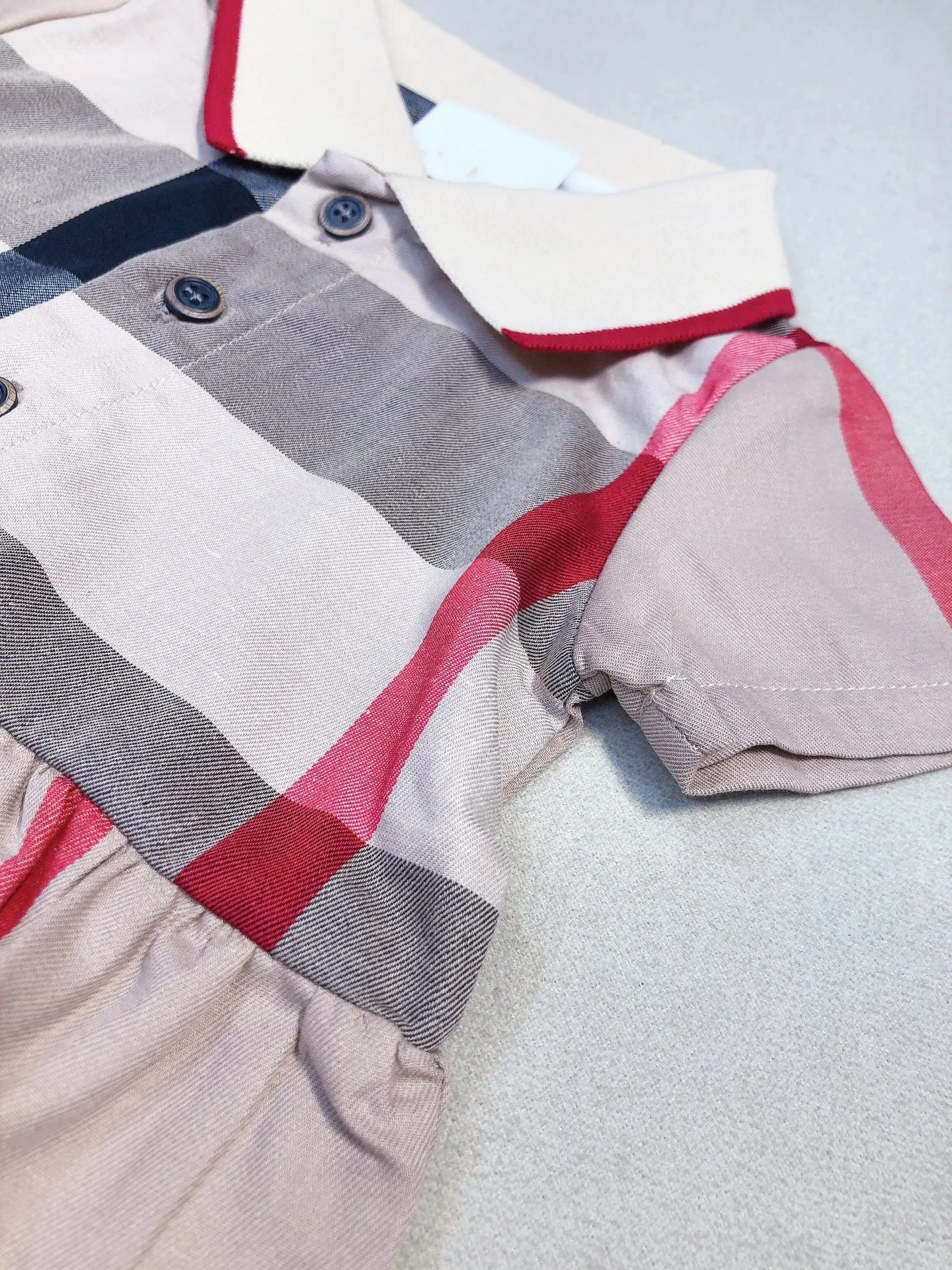 RUNTEN 2024 Balatale Toddler Girl Polo Dress Cherry Embroidered Short Sleeve Pleated Tennis Dress A-Line Game Wear Sundress Pink