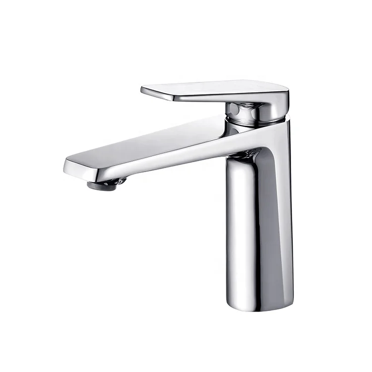 Brushed Gold Modern Design European Traditional Good Price Basin Faucet Brass Hot Cold Water Metered Faucets