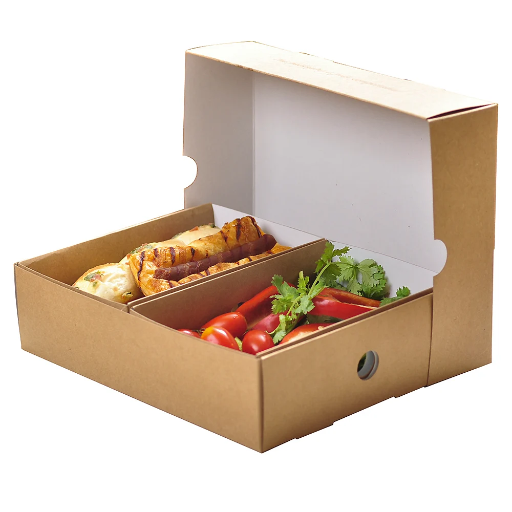 Healthy platter food boxes, baguette boxes, take-away food packaging