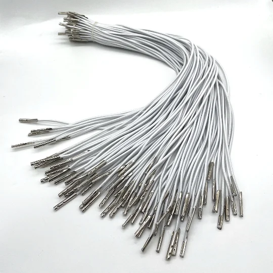 Factory customized Eco-friendly material 2mm elastic barbed cord closure for Folder durable round elastic cord