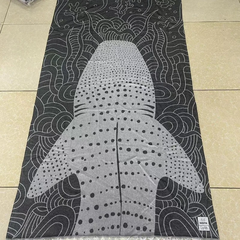 Water Absorbent 100% Cotton Turkish Sand Proof Lightweight and Portable Beach Towel