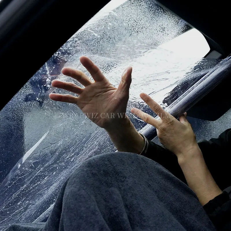 Wrapwiz CR35 Car Window High-Definition Transparent Anti Fog UV Explosion Sunscreen Proof Windows Film car window tint film