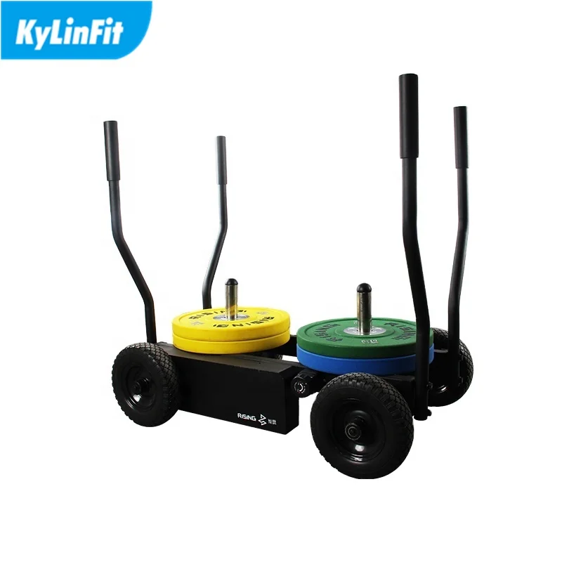 Профессиональный тренажерный зал силовой Утяжелитель Танк сани автомобиль с колесиком