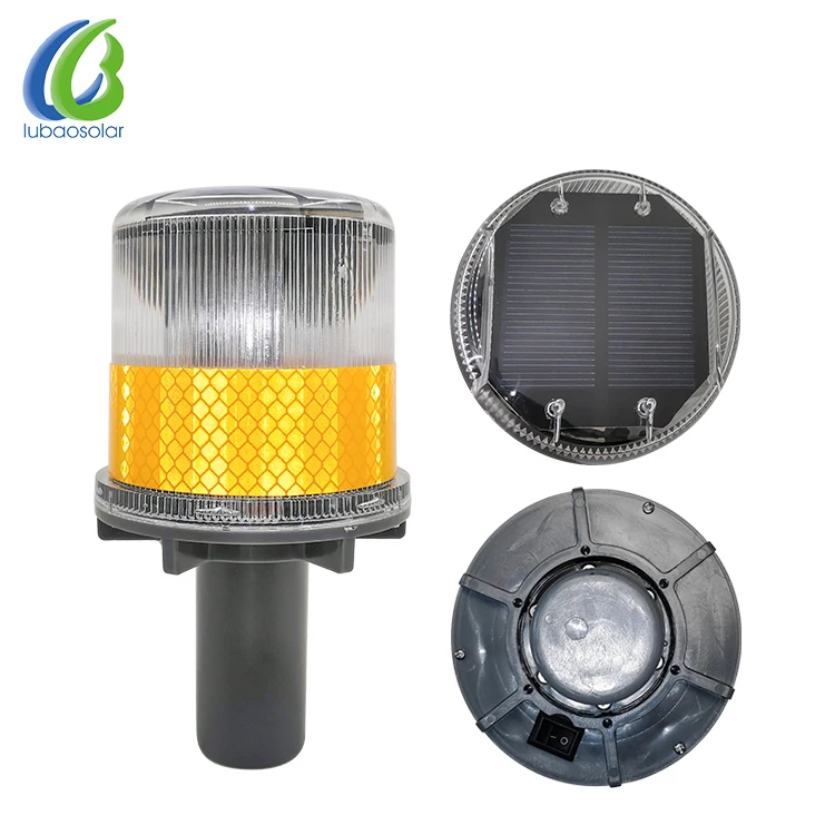 New  Developed Product Durable Portable traffic road warning light solar powered
