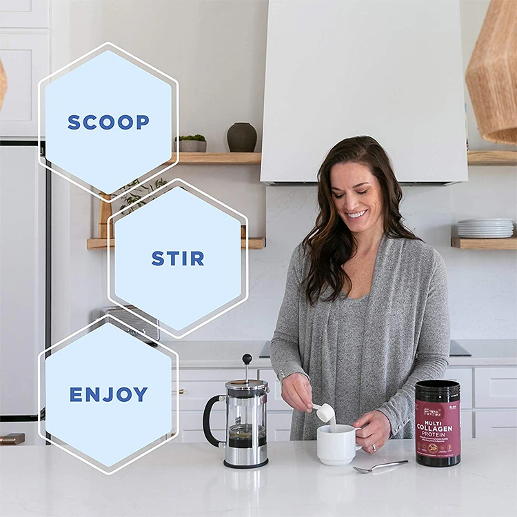 OEM High Quality Hydrolyzed Marine Pure Vegan Fish Collagen Peptide Powder