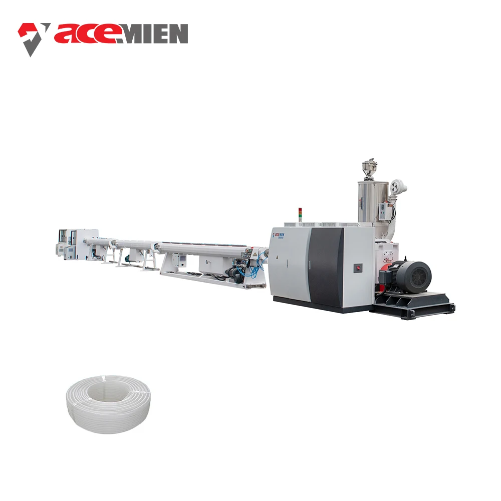  2021 Acemien WPC PP PE ABS HDPE PVC экструзионная линия для производства пластиковых