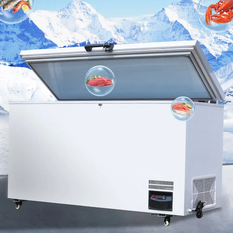 268L horizontal Ultra low temperature  freezer  for home use for seafood freezer