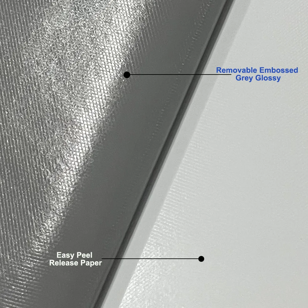 Профессиональный эко-растворитель УФ латекс подходящий глянцевый серый обратный струйный клей дисплей винил