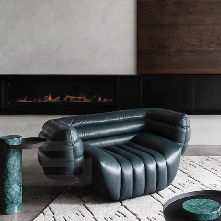 Gainsville Furniture Interior Decor Modern Designer Custom Furniture Black Upholstered Sofa