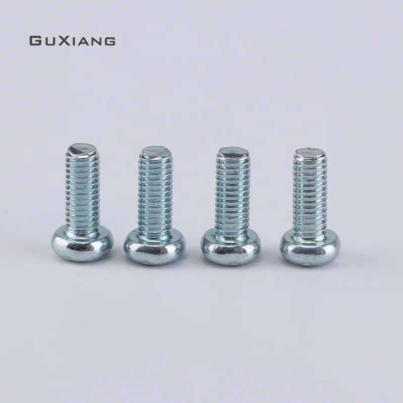 Carbon steel Phillips round head galvanized machine screw ANSI/ASME B18.6.3P Pan head screw