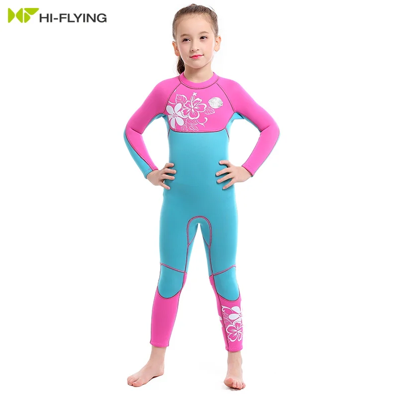 OEM Kids Girls Boys Wetsuit 3mm Full Bodi Neoprene Long Sleeve Child Scuba diving suit wetsuit