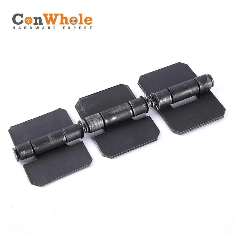 Non-porous Iron Thickened Heavy-duty Door Shaft Welded Hinges For Crawler Accessories High-bar Semi-trailer Truck Door