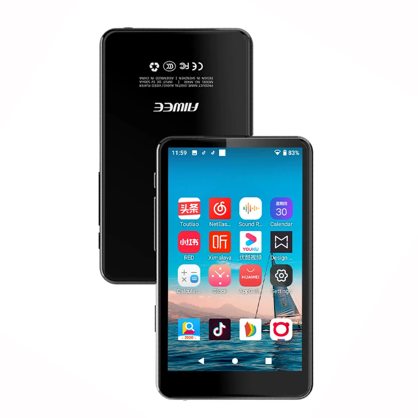 Manufacture Mini Portable MP4 Player HiFi Lossless Sound Music Player With Sd Card Slot Touchscreen Wifi MP3 & Mp4 Video Player