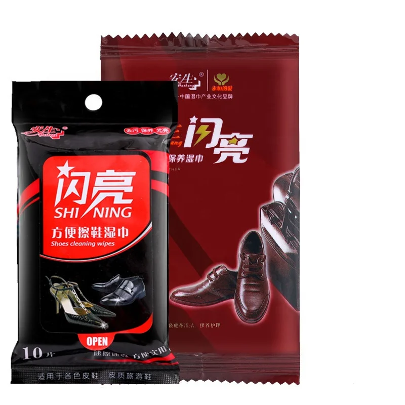 Pravite label shoe cleaning wet wipes