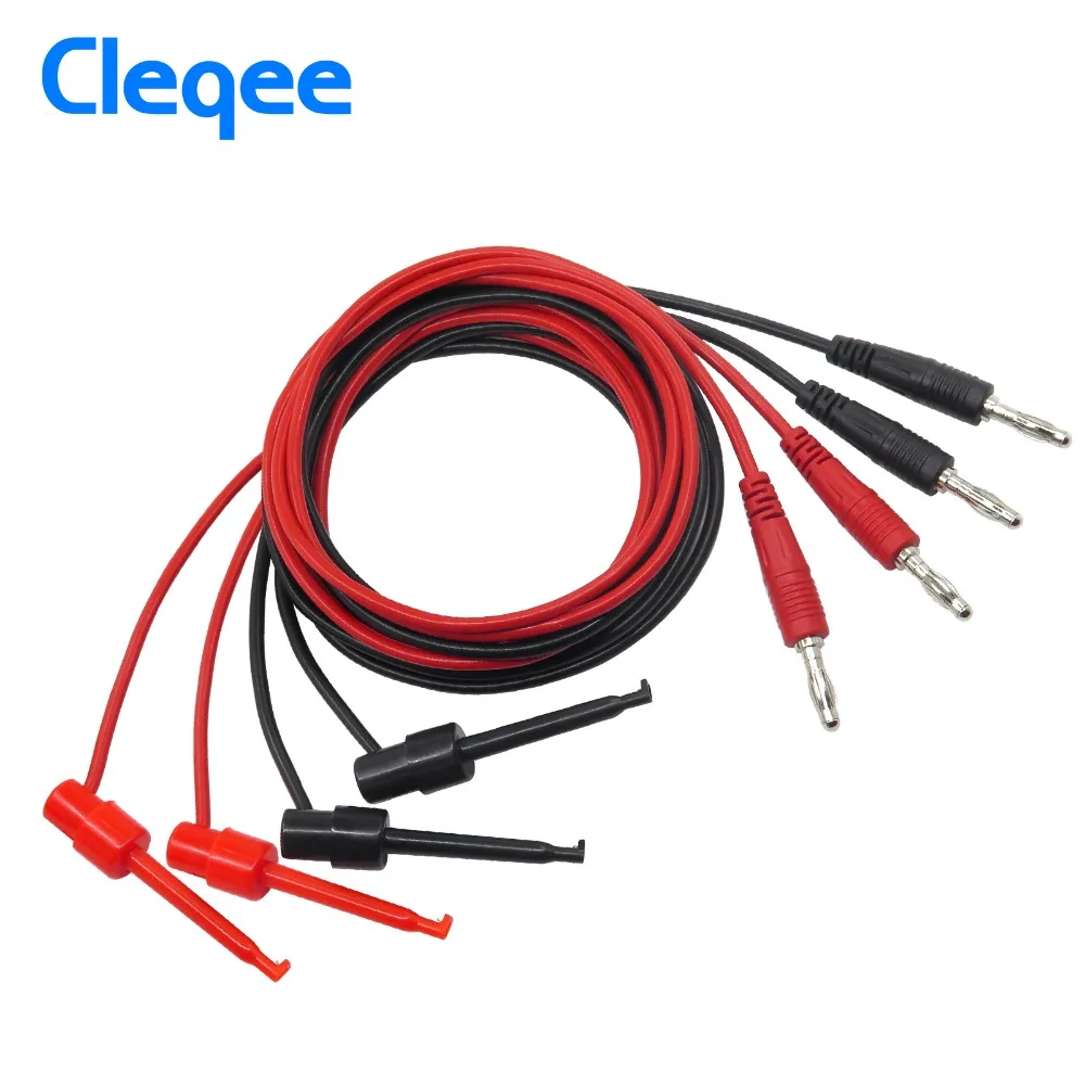 Cleqe-2 P1600E 15 in 1 Automotive Probe Set Multimeter Cables Pluggable Banana Plug Insulation Piercing Needle Test Leads Kit