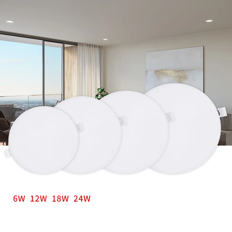 Led High Lumen Ultrathin Recessed Mounted Frameless Adjustable Panel Light Indoor Lighting