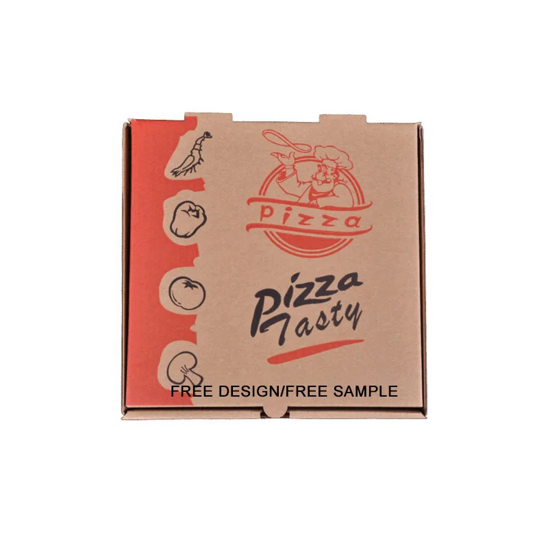 Custom Printed Reusable 12 Inch Pizza Carton Box Black Pizza Box Custom Printed for USA