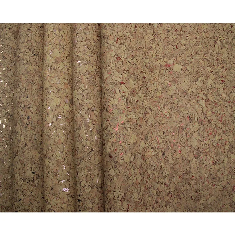 Thin Leather for Making Corks Shoes Sandal Notebook Bags PU Leather Sofa Woven Leather Belts Cork Fabric Natural Embossed