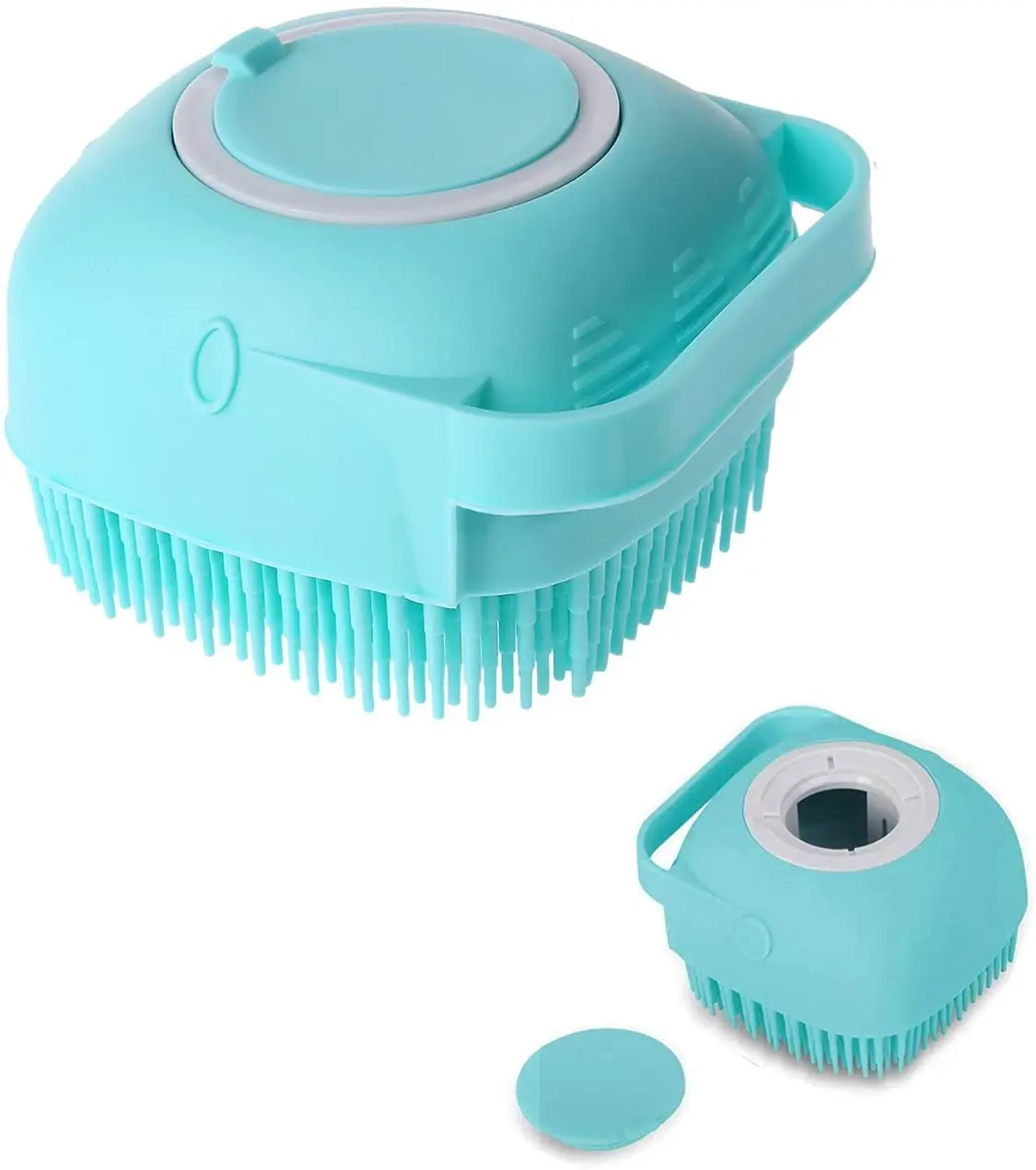 Щетка для собак, мягкий силиконовый диспенсер для шампуня и массажа, щетка для ухода за домашними животными