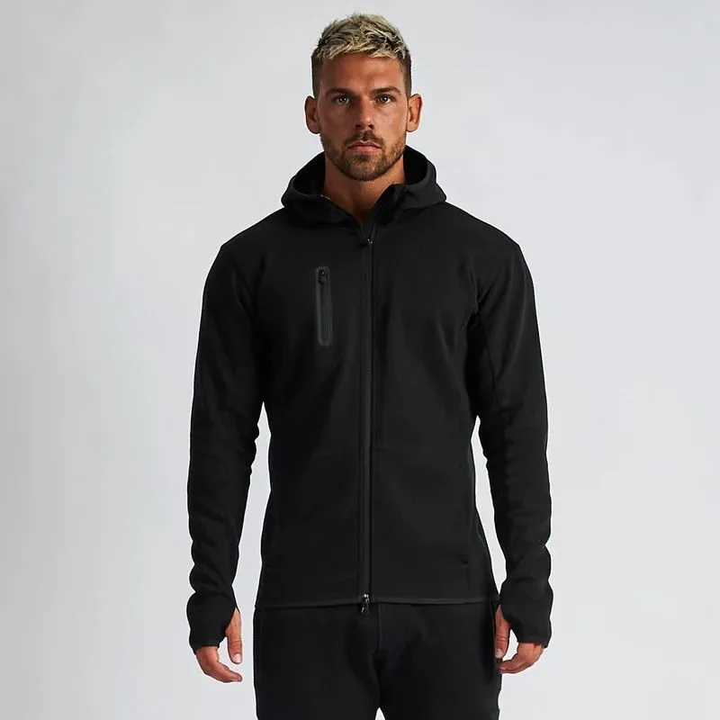 Competitive Price chinese men jacket With Spot wholesale  Sportswear Gym Tight Training Sweatshirts Fitness Jackets