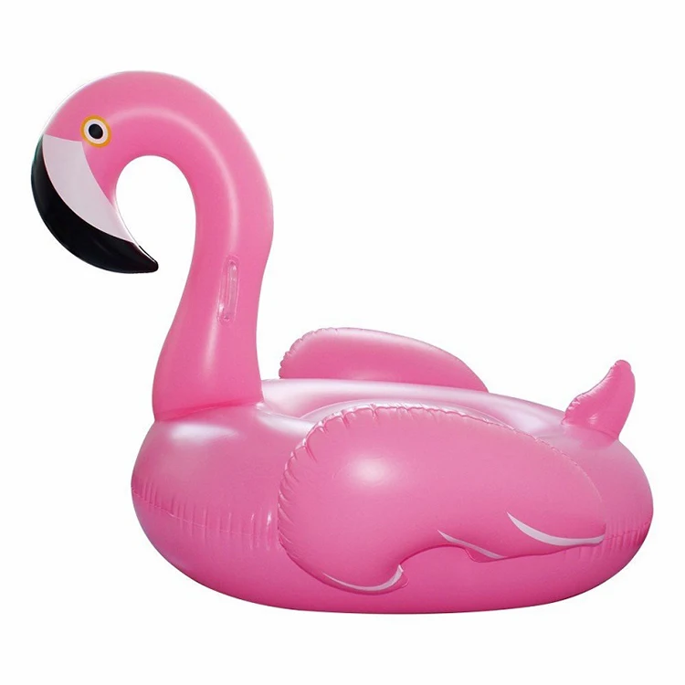 Factory Summer PVC Pink Inflatable Flamingo Float Inflatable Swimming Pool Raft Water Toys lounge Bed for Adults&kids
