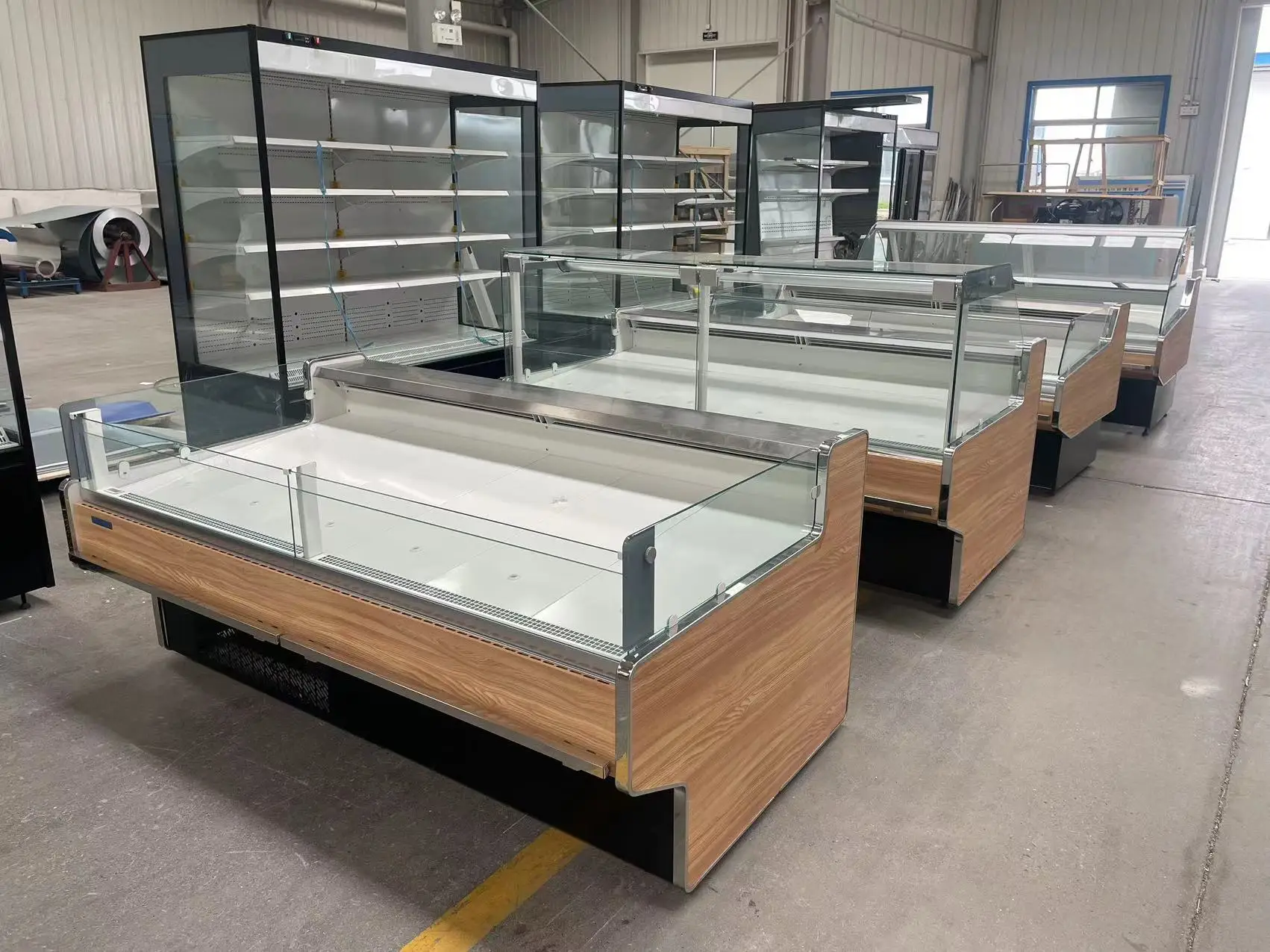 commercial cooler meat display chiller refrigerated showcase meat display fridge deli meat display refrigerator