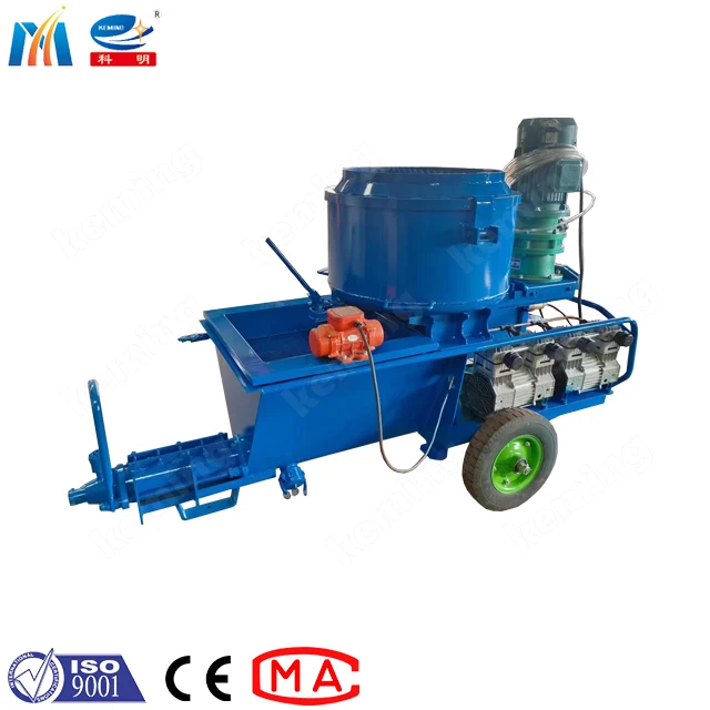 screw putty pumping machine KLW mortar spraying machine with mixer for ceiling plaster with mini air compressor