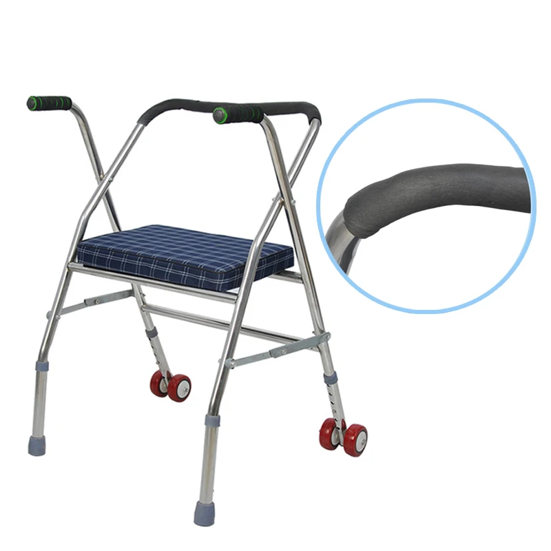 Hot Selling Aluminum Lightweight Rollator 2 Wheel Walker with Seat for Adults