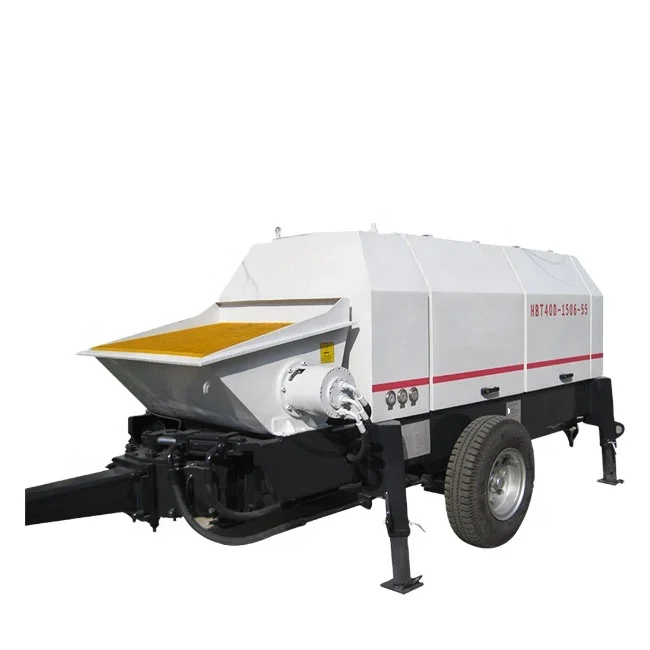Buy New Small Portable Concrete Pump Line Hydraulic Remote Control 30-90m3 Algeria California