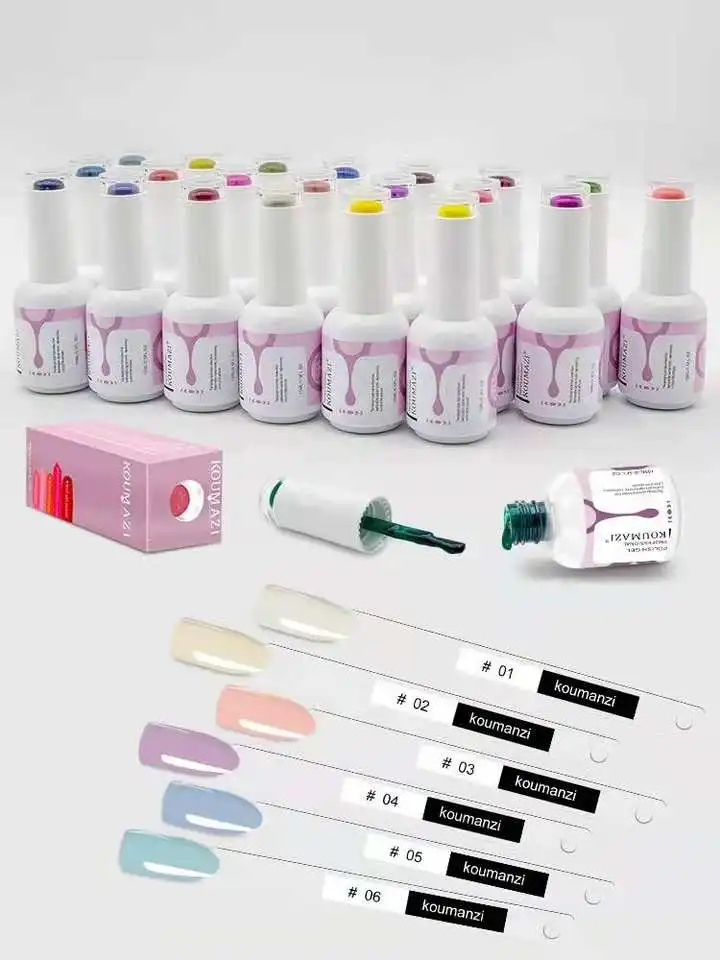 Factory OEM ODM nailpolish shimmer hema free color vernis one soak off bio uv led paint gel nails polish rubber base coat