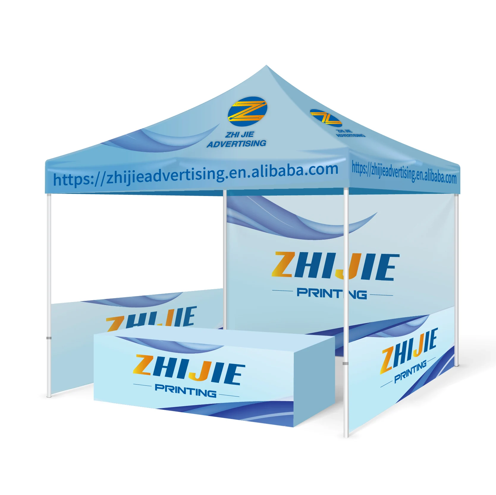 Custom Printed Outdoor Event Pop up Trade Show Aluminum Folding Tent for Flea Market Craft