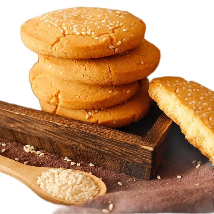 Sesame cake  sweet cake  120g sesame cookies Sesame Shortbread Cracker