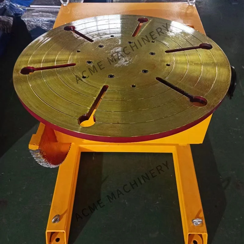 Heavy Duty Turntable Axis Load Welding Positioner Turntable For Welding Systems