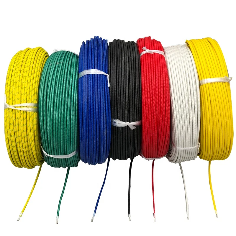 High Temperature Wire Silicone Wire Cable AGRP 300degree fiberglass braided Wire silicone cable heat resistant cable
