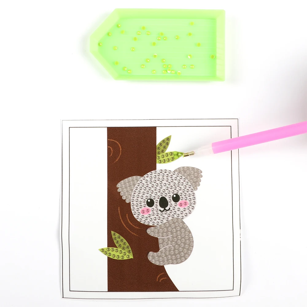 Koala Animal DIY Handmade DiamondPainting Stickers Kits Toy Sticker Bookmark Stay At Home Toys For Kids Girls Adults