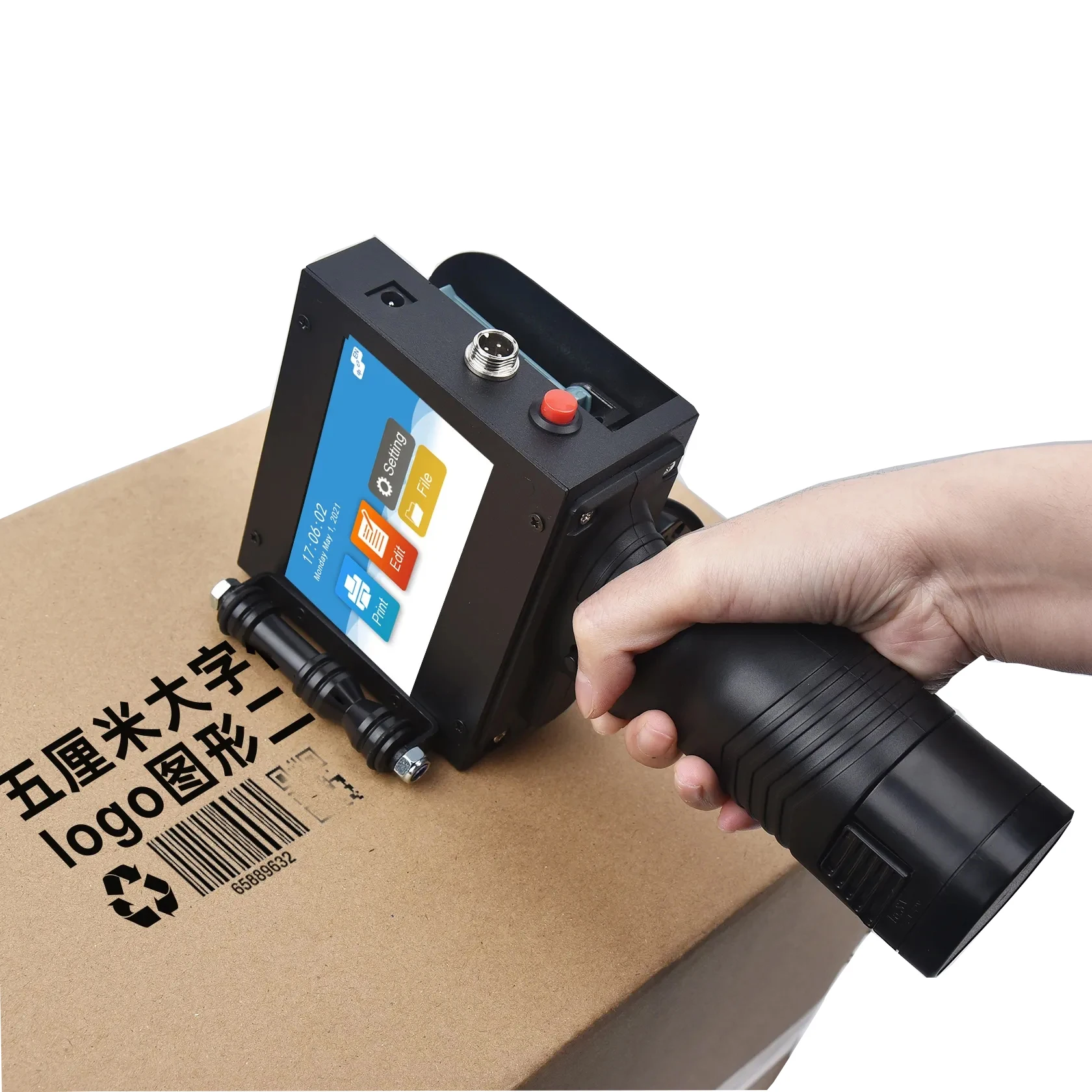 25.4mm Expiry Date Logo Picture Portable Handheld Printer Online Industrial Inkjet Printer Batch ID Hand Jet Printer