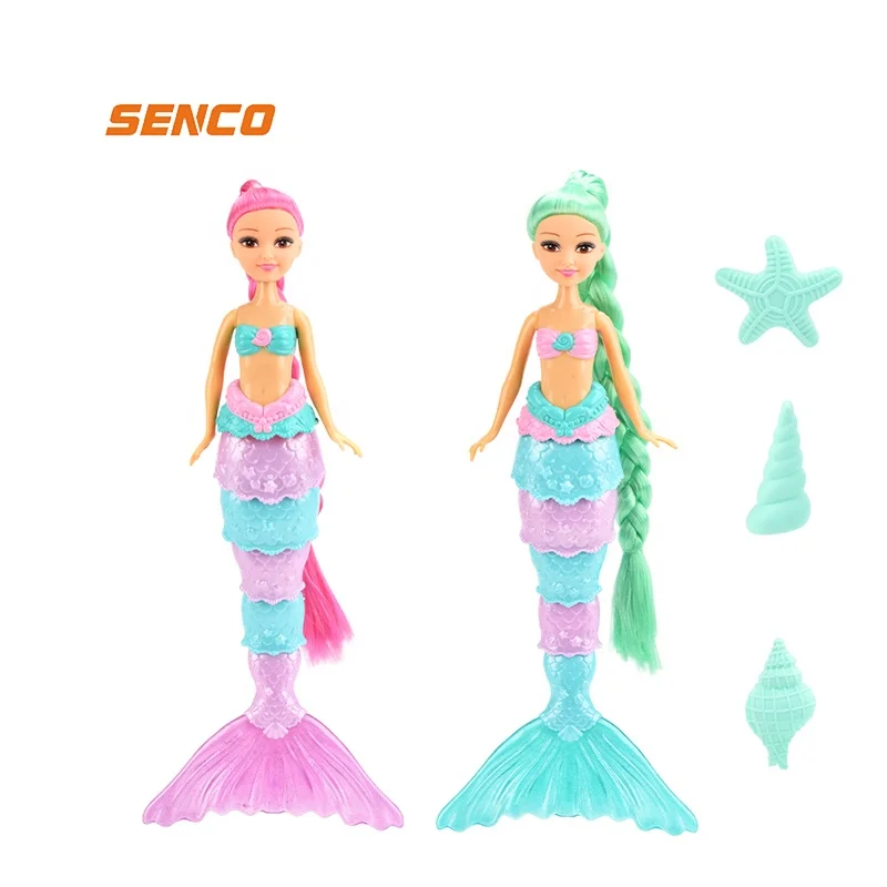 plastic baby mermaid dolls mermaid mini doll mermaid swimming doll toy