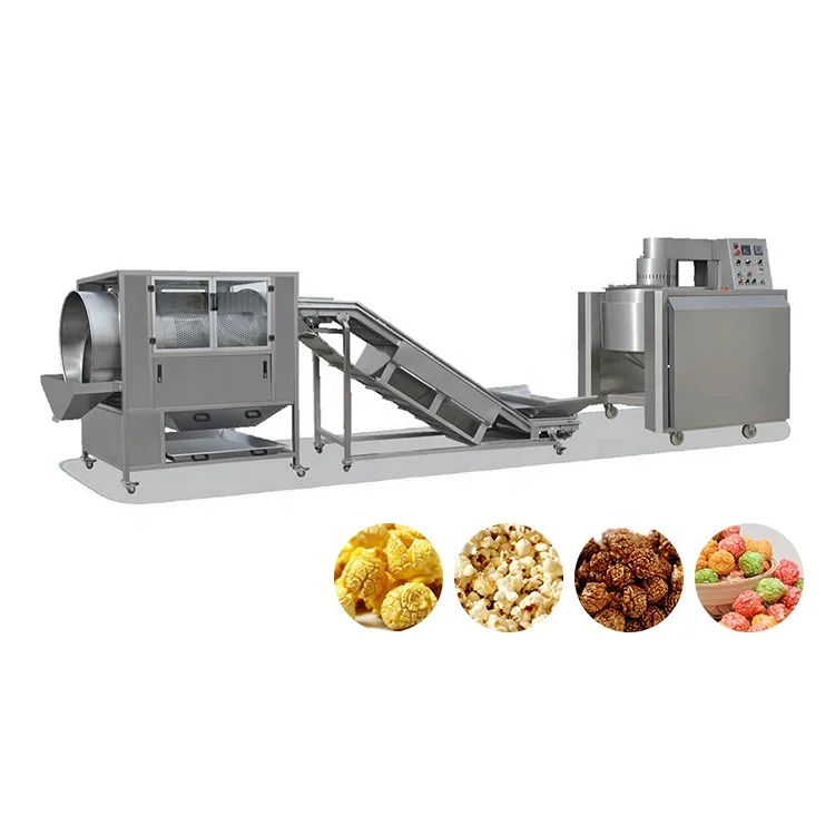 Factory Industrial Caramel Pop Corn Machine Popcorn Making Machine Production Line