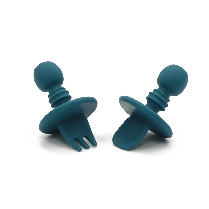 100% Food Grade Soft and Flexible Feeding Utensil Silicone Baby Spoons